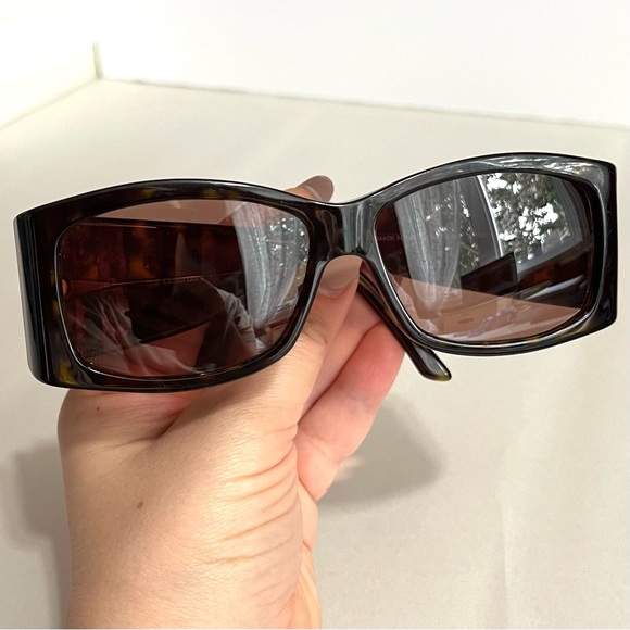 Christian Dior Women’s Y2K Sunglasses DIORRAIN 2 Brown Gold Rain Drop Ge… - Picture 11 of 13